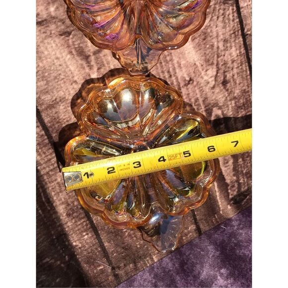 Vintage Amber Glass Dish - Picture 8 of 11